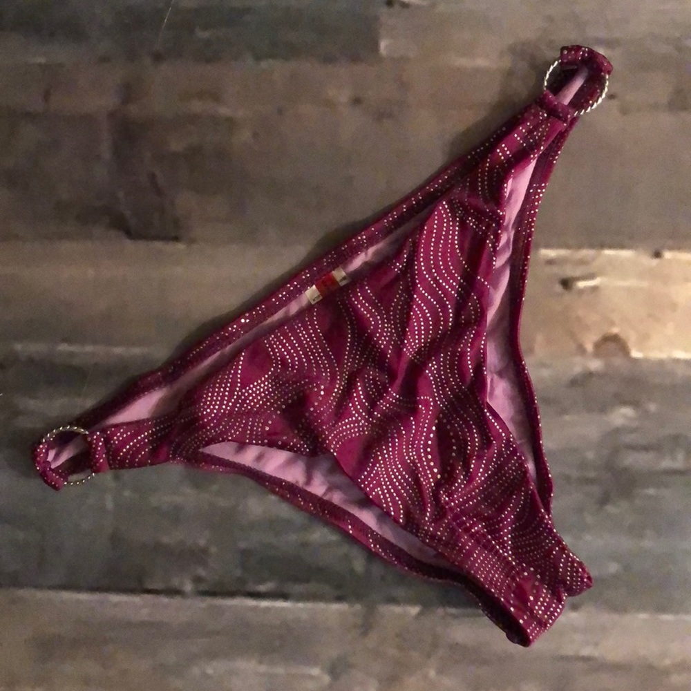 Gossip burgundy bikini bottoms